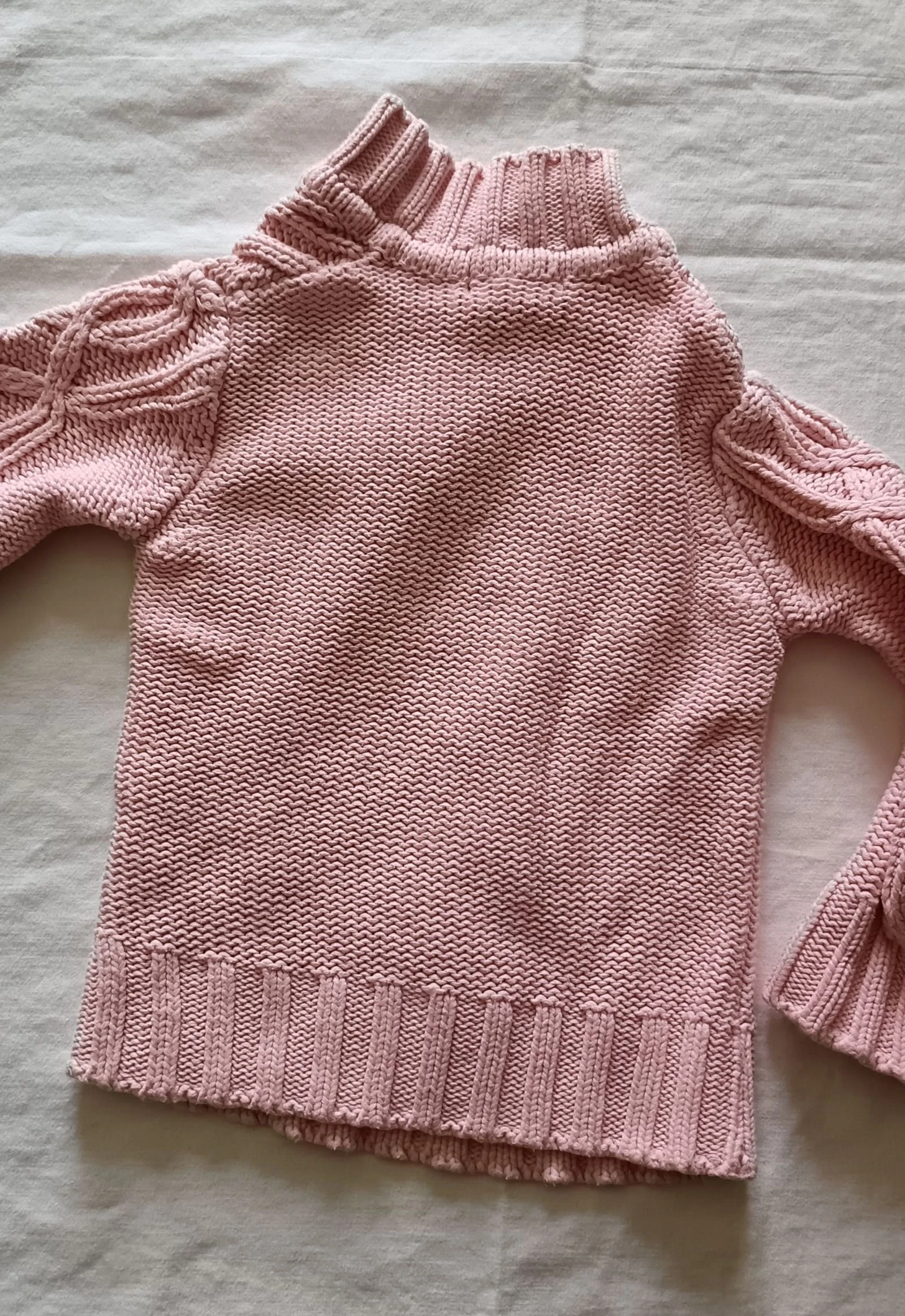 Suéter de malha rosa H&M LOGG com botões – photo 2